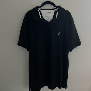 ❣️2/$25❣️ Black men’s NAUTICA performance deck polo shirt SLIM FIT | XXL